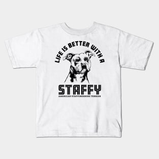 American Staffordshire Terrier Kids T-Shirt